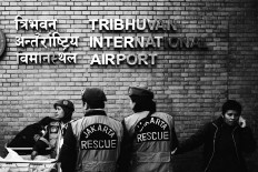 Jakarta Rescue is one of the search-and-rescue team sent by the Indonesian government to help Nepal, along with US$1 million worth of aid. Kathmandu, May 6, 2015. JP/ Ayomi Amindoni

 