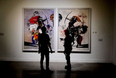 The paintings in a contemporary style, is the most widely artwork which displayed at Jogja National Museum, during ARTJOG 2016.