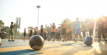 Master Bootcamp: an outdoor group exercise class