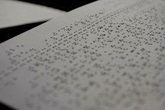 A braille Quran is read from left to right while regular ones read from right to left. JP/Arya Dipa