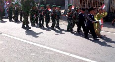 Kindergartners and preschoolers participate in a parade in Mandolang, Minahasa regency in North Sulawesi, on Tuesday. JP/Lita Evangeline Aruperes