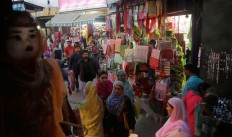 Kashmiri shop during a relaxation from strike and curfew in Srinagar, Indian controlled Kashmir, Sunday, Sept. 25, 2016. Kashmir is witnessing the largest protests against Indian rule in recent years, sparked by the July 8 killing of a popular rebel commander by Indian soldiers. AP Photo/Mukhtar Khan 