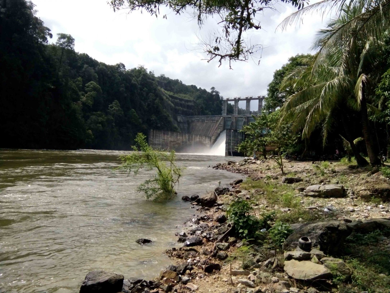 The Koto Panjang hydropower plant in Riau. 