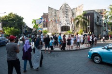Bali bombing Ground Zero during the 14th anniversary of the tragedy in Legian, Kuta, in Bali. On Oct. 12, Yayuk attended an event held by Yayasan Isana Dewata, a foundation for widows and children of the Bali bombings. JP/Anggara Mahendra
