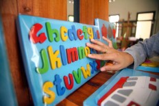 Educational toys are seen on display at Mandiri Craft’s shop on Jl. Parangtritis KM 7 in Sewon, Bantul. JP/Aditya Sagita 