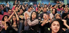 Enjoying the show: Members of the audience give their encouragement to their favorites. JP/ Jerry Adiguna