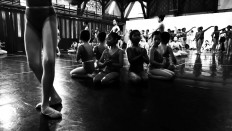 A hundred young ballerinas rehearse a dance symbolizing the new generation of Namarina. JP/Wienda Parwitasari