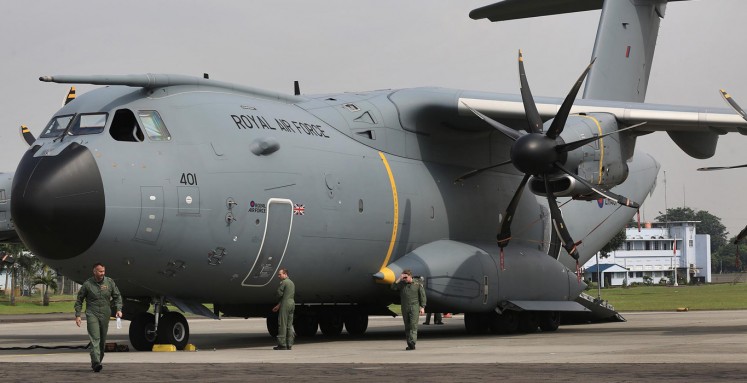 Royal Air Force’s A400M visits Jakarta on whirlwind tour
