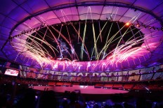 Fireworks amaze spectators during the opening ceremony of the SEA Games in Kuala Lumpur, on Saturday, Aug. 19, 2017. The event will be held until Aug. 30, 2017. JP/Seto Wardhana