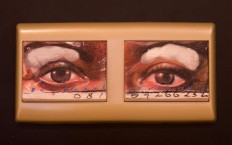 A light-switch artwork by Indonesian artist Bambang Heras titled Instropeksi (Introspection). JP/Tarko Sudiarno