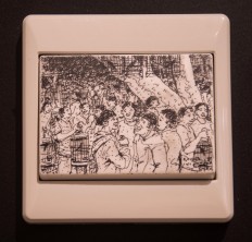 Enggar Yuwono's work titled Pasar Burung (The Bird Market). JP/Tarko Sudiarno