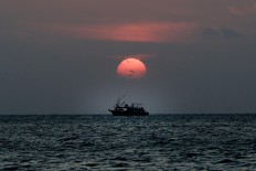 As the sun goes down: Dusk at Ujung Kulon National Park (TNUK) in Pandeglang regency, Banten. JP/Dhoni Setiawan