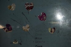Heart-shaped decoration at Nadira’s house. Antara/Rosa Panggabean