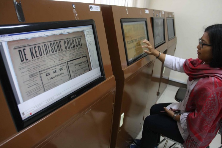 Digitizing newspapers at Surakarta’s National Press Monument 