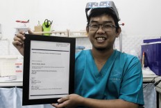 Learning from the best: Rizwan shows the certificate he obtained from Nottingham Trent University in Nottingham United Kingdom. JP/ Ben Latuihamallo