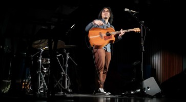 On stage with Adhitia Sofyan