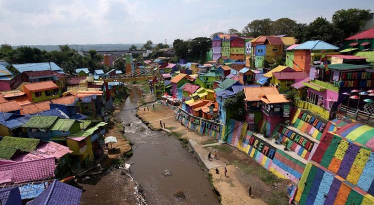 Five colorful villages in Java