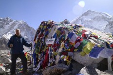 Checked off the bucket list: A 62-year-old Israeli reaches EBC at a height of 5,364 masl. JP/Adeline Sunarjo