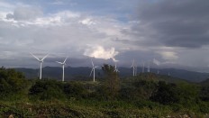 Winds of change: The wind power plant that was inaugurated by President Joko “Jokowi” Widodo in Sidrap regency, South Sulawesi, on Monday, July 2, 2018. JP/Andi Hajramurni