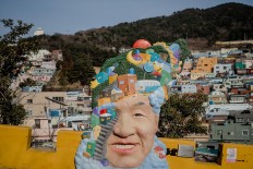  Many art installations like this one can be found in the village. JP/Anggara Mahendra