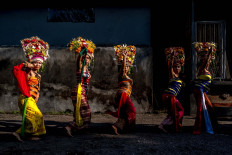 Spirit within: The dancers believe the presence of the gods and their ngayah (dedication) spirit will guide them to perform the routine harmoniously despite not having undergone prior training. JP/Agung Parameswara