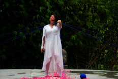 Nerisa of the Philippines performs a dance at the festival. JP/Maksum Nur Fauzan
