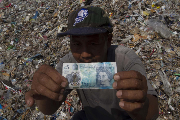 Bangun, a village built from imported waste