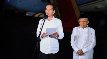 'We are one, we are all Indonesians': Jokowi, Ma'ruf call for unity