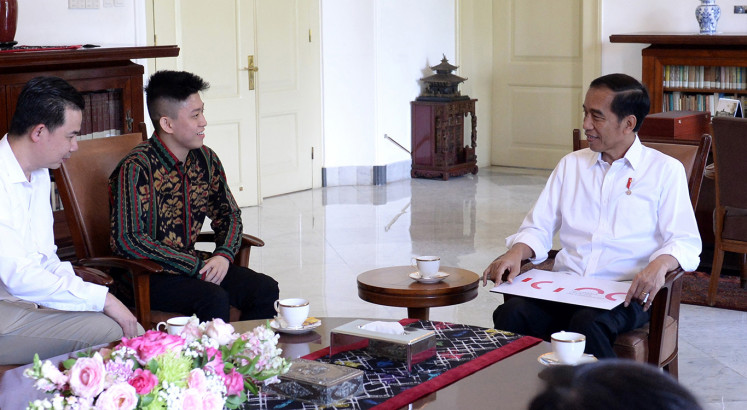 When Jokowi met Rich Brian