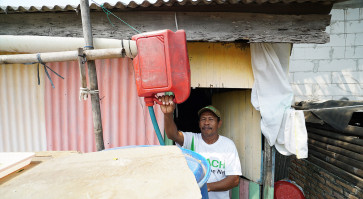 Rain catcher village in North Jakarta feels pinch of dry spell