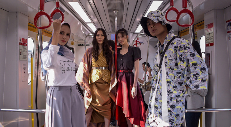 Jakarta Fashion & Food Festival presents fashion show inside LRT train
