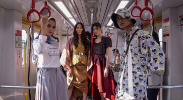 Jakarta Fashion & Food Festival presents fashion show inside LRT train