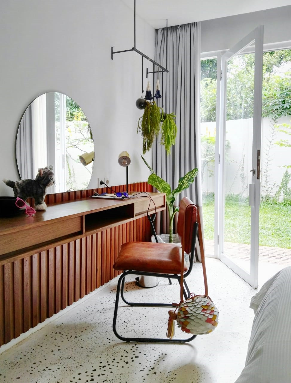 The "medium" room at Blackbird hotel in West Bandung, West Java