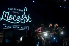 The festival features music and books in one place. JP/Tarko Sudiarno