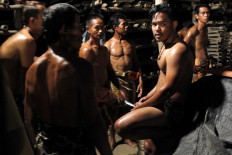 Some of the 68 competitors in the 2019 Jatiwangi Cup wait their turn to perform at the tile drying area of the Dua Saudara jebor in Burujul Kulon, Majalengka, West Java. JP/Arya Dipa