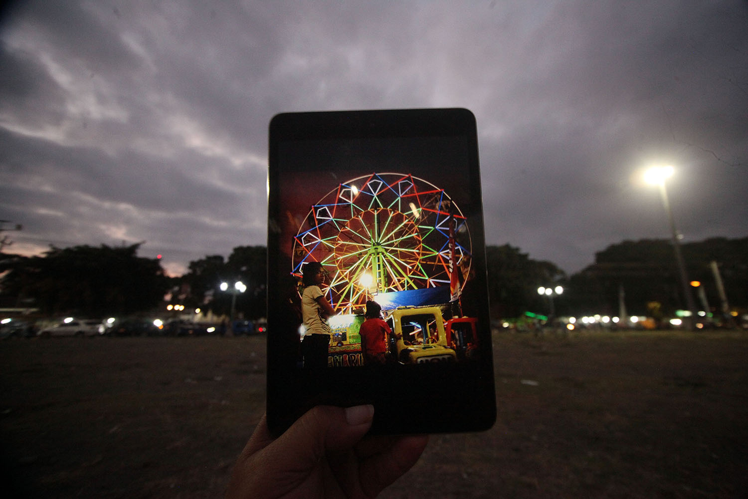 The spot where people would find a ferris wheel in the west square of Yogyakarta palace. JP/Boy T Harjanto