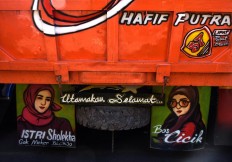 Wishful thinking: Drivers express themselves on their trucks. JP/Aman Rochman