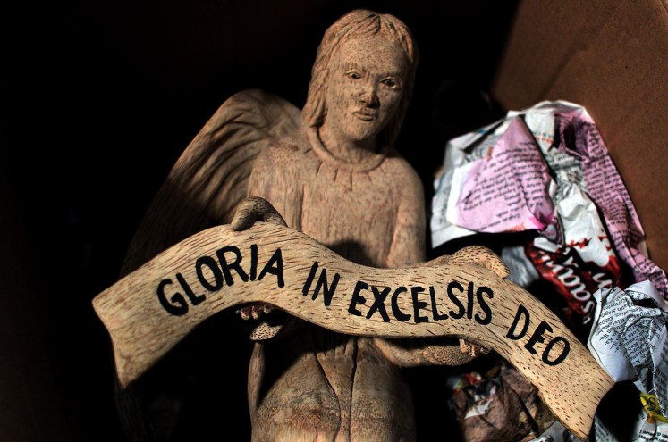 Unique figures made out of bamboo root