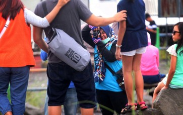 Making money by immortalizing mount Merapi