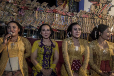 The only role in wayang performance that is specially reserved for women is sinden singer. JP/Irene Barlian