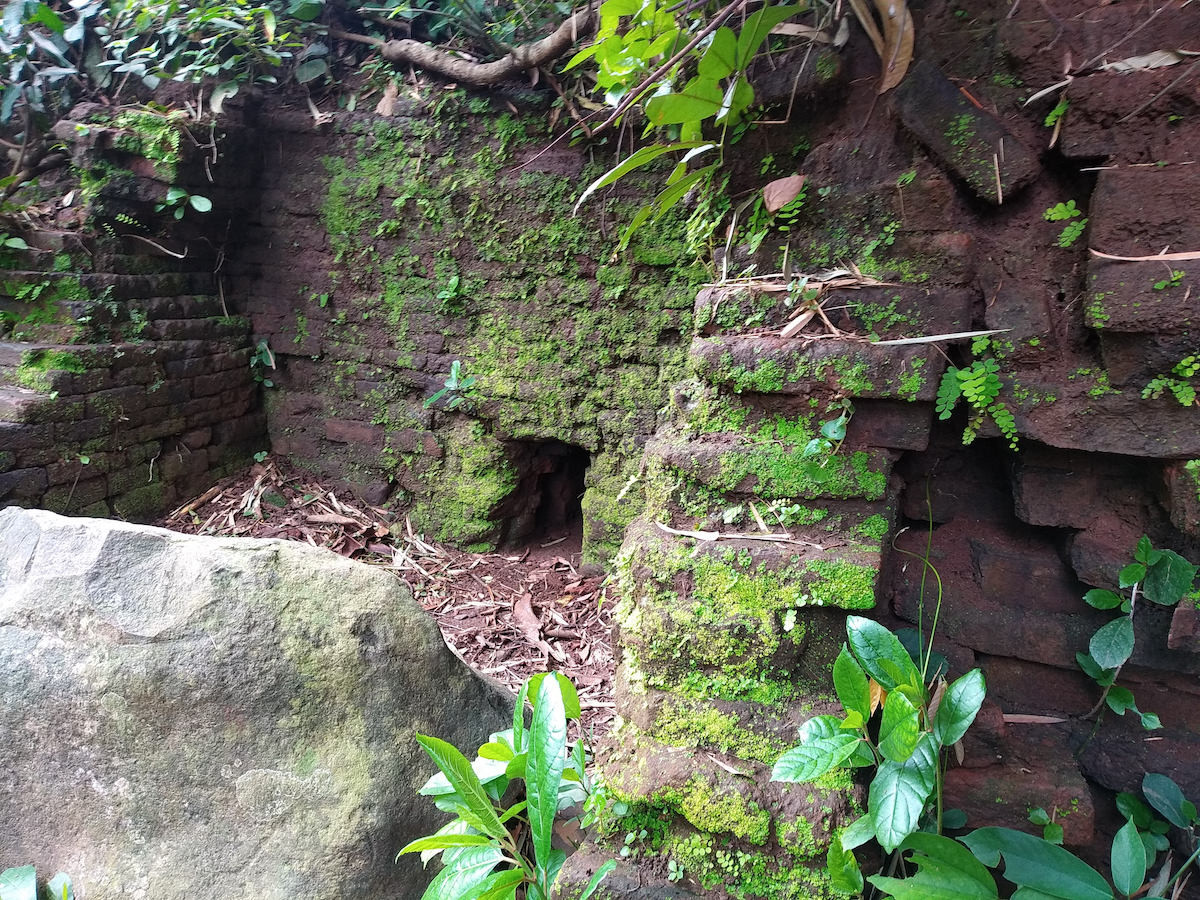 An ancient brick structure in Grogol district, Kediri, East Java, thought to originate from the time of the kingdom of Kediri, between the 11th and 13th centuries. 