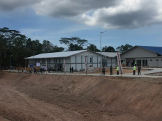 The isolation ward at the COVID-19 hospital on Galang Island, Batam, Riau Islands, on April 1. 2020. JP / Fadli 
