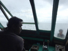 The captain must navigate through strong waves and unfavorable weather conditions between April and August. JP/ Edy Susanto