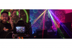 Disc jockey Anton Wirjono performs during a livestreamed concert at his studio in Jakarta on April 18. JP/Seto Wardhana