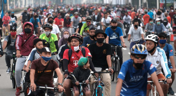 Jakarta’s Car Free Day suspended following crowded revival