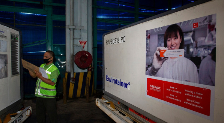 First batch of COVID-19 vaccine lands in Indonesia