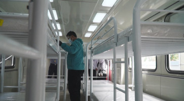 Madiun turns train carriage into emergency hospital as COVID-19 cases soar
